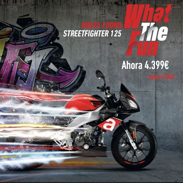 NUEVA TUONO 125 AHORA PUEDE SER TUYA POR SOLO 3.999€ NUEVA TUONO 125 AHORA PUEDE SER TUYA POR SOLO 3.999€