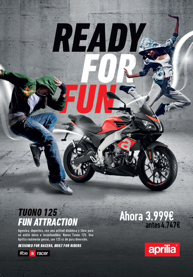 NUEVA TUONO 125 AHORA PUEDE SER TUYA POR SOLO 3.999€ NUEVA TUONO 125 AHORA PUEDE SER TUYA POR SOLO 3.999€
