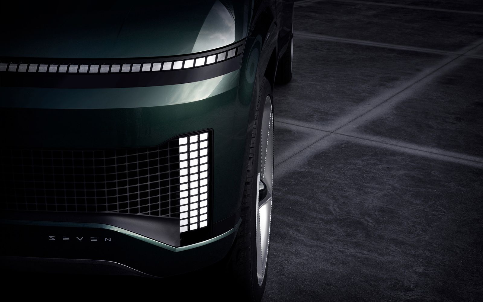 Hyundai muestra un adelanto del prototipo de SUV eléctrico SEVEN Hyundai muestra un adelanto del prototipo de SUV eléctrico SEVEN