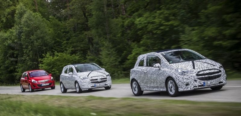 El nuevo Opel Corsa en movimiento El nuevo Opel Corsa en movimiento