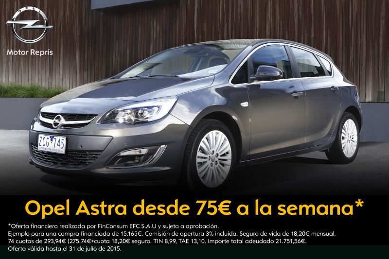 Opel Astra desde 75€ a la semana Opel Astra desde 75€ a la semana