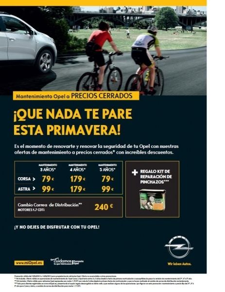CAMPAÑA PRIMAVERA DE OPEL MOTOR LEÓN CAMPAÑA PRIMAVERA DE OPEL MOTOR LEÓN