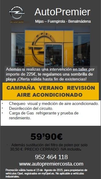 Revisión Aire Acondicionado. Campaña de Verano Revisión Aire Acondicionado. Campaña de Verano