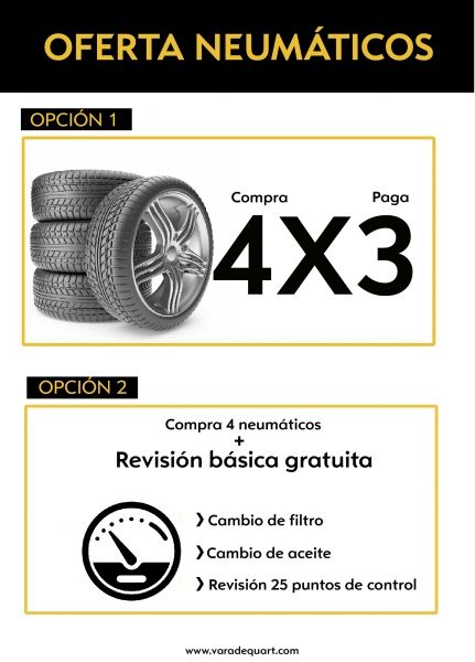 OFERTA CAMBIO DE NEUMÁTICOS OFERTA CAMBIO DE NEUMÁTICOS