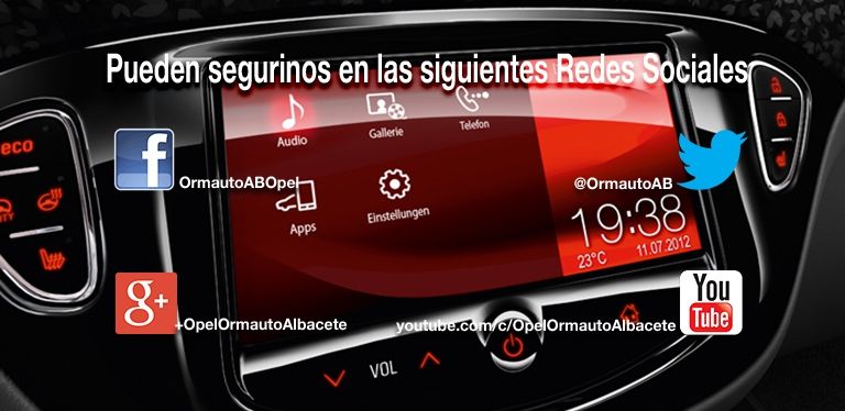 Ormauto AB Opel en Redes Sociales Ormauto AB Opel en Redes Sociales