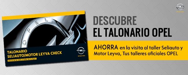 Talonario Ofertas OPEL Taller Talonario Ofertas OPEL Taller