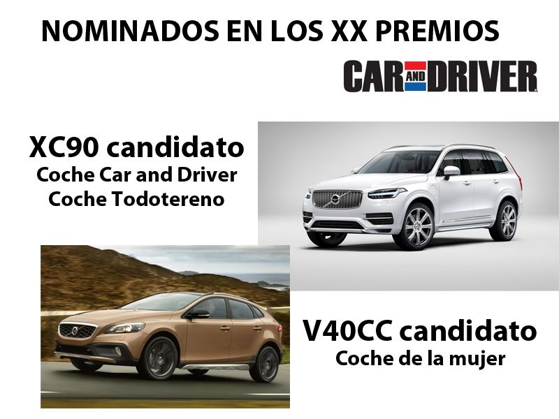 LOS VOLVO XC90 Y V40 CROSS COUNTRY NOMINADOS EN LOS PREMIOS CAR AND DRIVER LOS VOLVO XC90 Y V40 CROSS COUNTRY NOMINADOS EN LOS PREMIOS CAR AND DRIVER