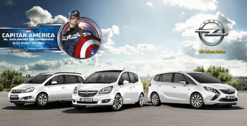 La gama monovolúmenes de Opel entra en acción con “CAPITÁN AMÉRICA: EL SOLDADO DE INVIERNO” de Marvel La gama monovolúmenes de Opel entra en acción con “CAPITÁN AMÉRICA: EL SOLDADO DE INVIERNO” de Marvel