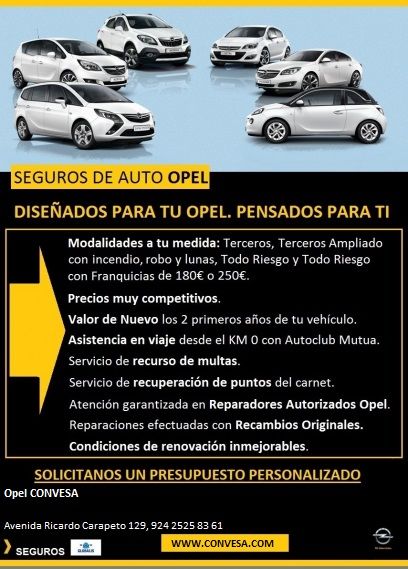 SEGUROS DE AUTO OPEL. ¡¡GRANDES OFERTAS PENSADA PARA TI Y DISEÑADAS PARA TU OPEL!!. SEGUROS DE AUTO OPEL. ¡¡GRANDES OFERTAS PENSADA PARA TI Y DISEÑADAS PARA TU OPEL!!.