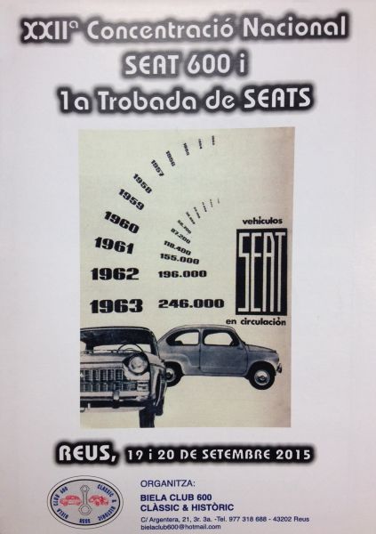 XXIIª Concentracion Nacional SEAT 600 y 1ª Encuentro de SEATS XXIIª Concentracion Nacional SEAT 600 y 1ª Encuentro de SEATS