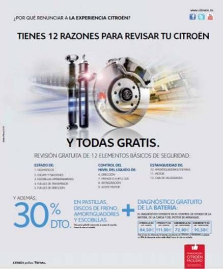 12 RAZONES PARA REVISAR TU CITROEN Y TODAS ¡¡GRATIS!! 12 RAZONES PARA REVISAR TU CITROEN Y TODAS ¡¡GRATIS!!