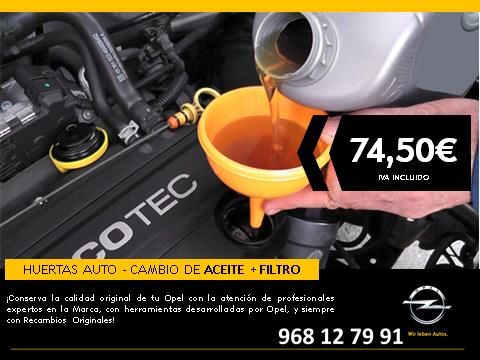 Cambio de ACEITE + FILTRO - 74,50€ Cambio de ACEITE + FILTRO - 74,50€