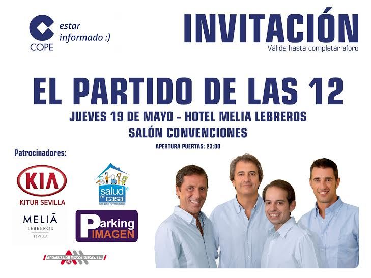 ¡Kitur te invita al Partido de las 12! ¡Kitur te invita al Partido de las 12!