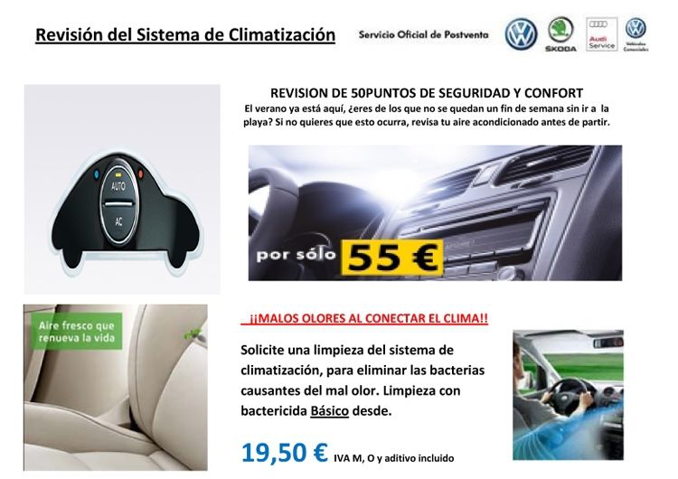 Revisión del sistema de climatización. Revisión del sistema de climatización.