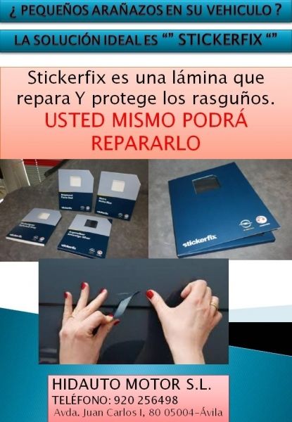 ¿ PEQUEÑOS ARAÑAZOS EN SU VEHICULO ? STICKERFIX ¿ PEQUEÑOS ARAÑAZOS EN SU VEHICULO ? STICKERFIX