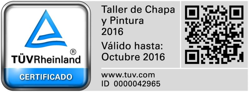 Certificación Chapa y Pintura Alcobendas Certificación Chapa y Pintura Alcobendas