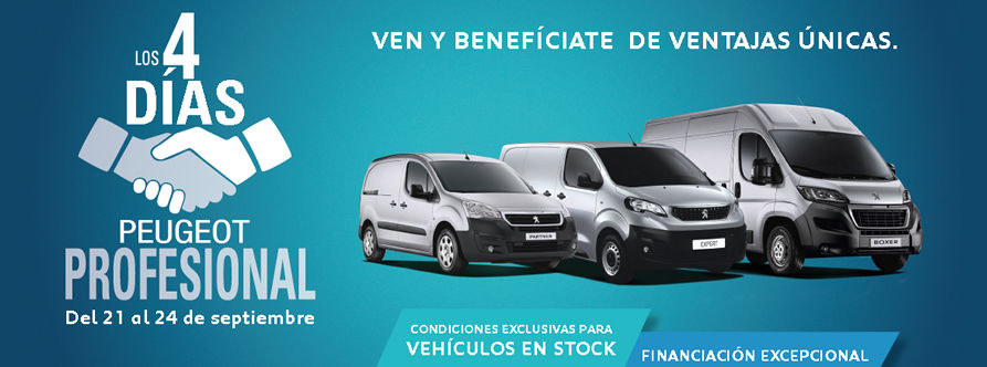 4 días Peugeot Profesional en Dimonorte Automóviles, Concesionario Oficial para Santiago y Comarcas 4 días Peugeot Profesional en Dimonorte Automóviles, Concesionario Oficial para Santiago y Comarcas