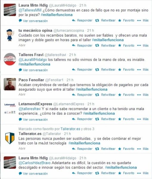 DEBATES | El mundo de la posventa del automóvil en Twitter DEBATES | El mundo de la posventa del automóvil en Twitter