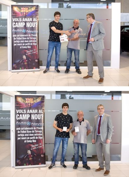 AUTO NAYOX HACE ENTREGA DE 2 ENTRADAS PARA ASISTIR A UN PARTIDO DE LIGA EN EL CAMP NOU AUTO NAYOX HACE ENTREGA DE 2 ENTRADAS PARA ASISTIR A UN PARTIDO DE LIGA EN EL CAMP NOU