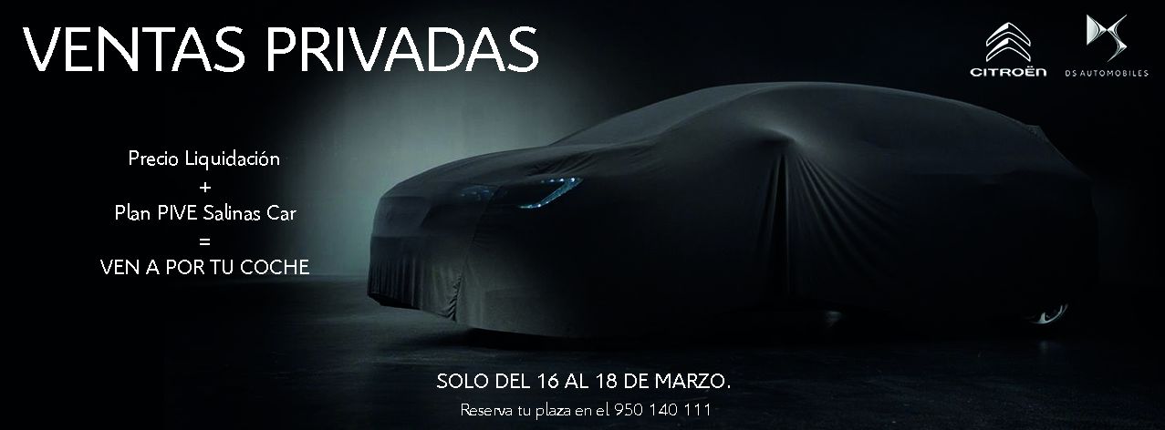 VENTAS PRIVADAS DEL 16 AL 18 DE MARZO VENTAS PRIVADAS DEL 16 AL 18 DE MARZO