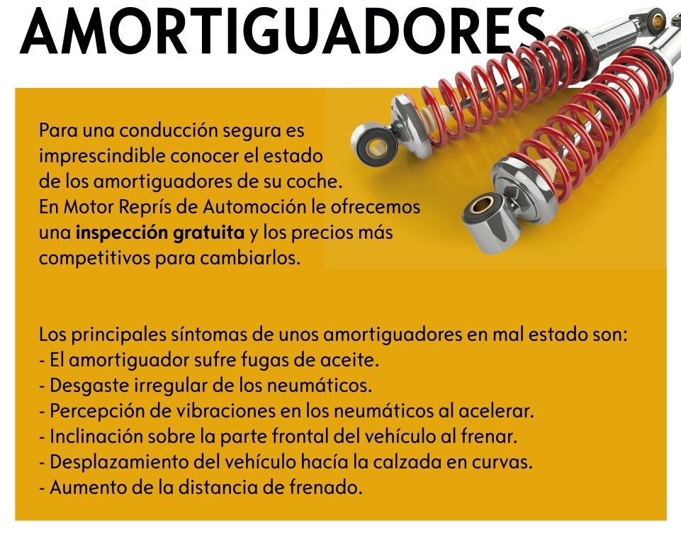 CONDUCE CON MÁS SEGURIDAD CAMBIANDO LOS AMORTIGUADORES DE TU COCHE CONDUCE CON MÁS SEGURIDAD CAMBIANDO LOS AMORTIGUADORES DE TU COCHE