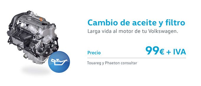 Cambio de aceite 99 € + IVA Cambio de aceite 99 € + IVA