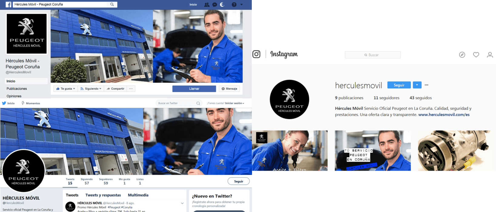 Hércules Móvil en las redes sociales Hércules Móvil en las redes sociales