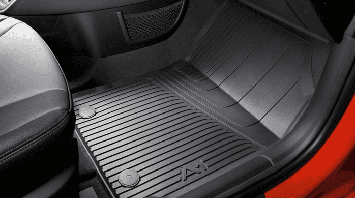 Alfombrillas de goma para Audi A1 II (2018-.) - alfombras para coche -  Geyer & Hosaja - 889/4C