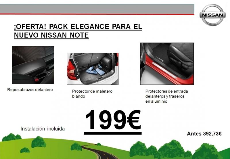 ¡OFERTA! PACK ELEGANCE NUEVO NISSAN NOTE 199€ ¡OFERTA! PACK ELEGANCE NUEVO NISSAN NOTE 199€