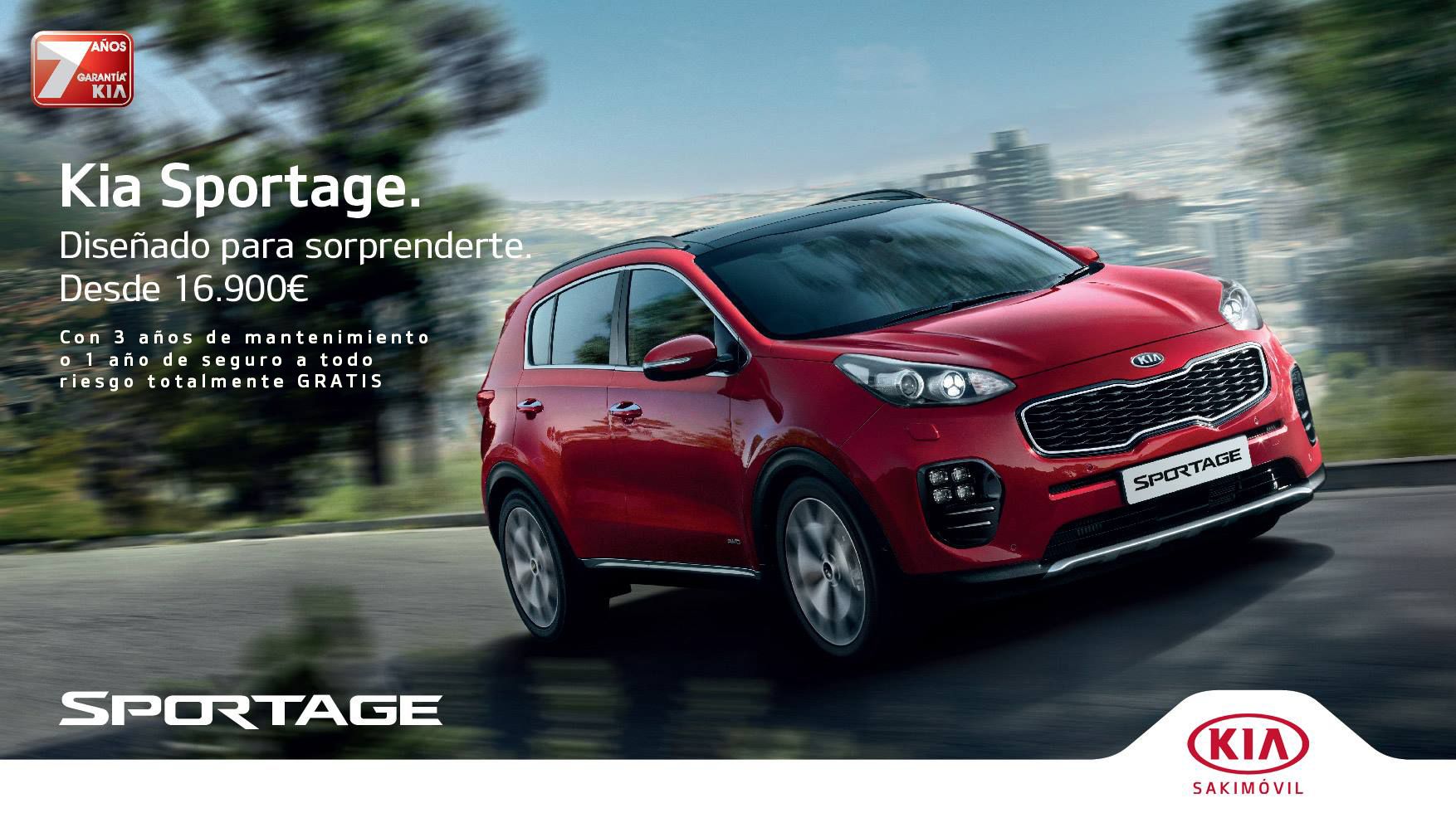 CONSIGUE 3 AÑOS DE MANTENIMIENTO GRATIS CON EL SPORTAGE CONSIGUE 3 AÑOS DE MANTENIMIENTO GRATIS CON EL SPORTAGE
