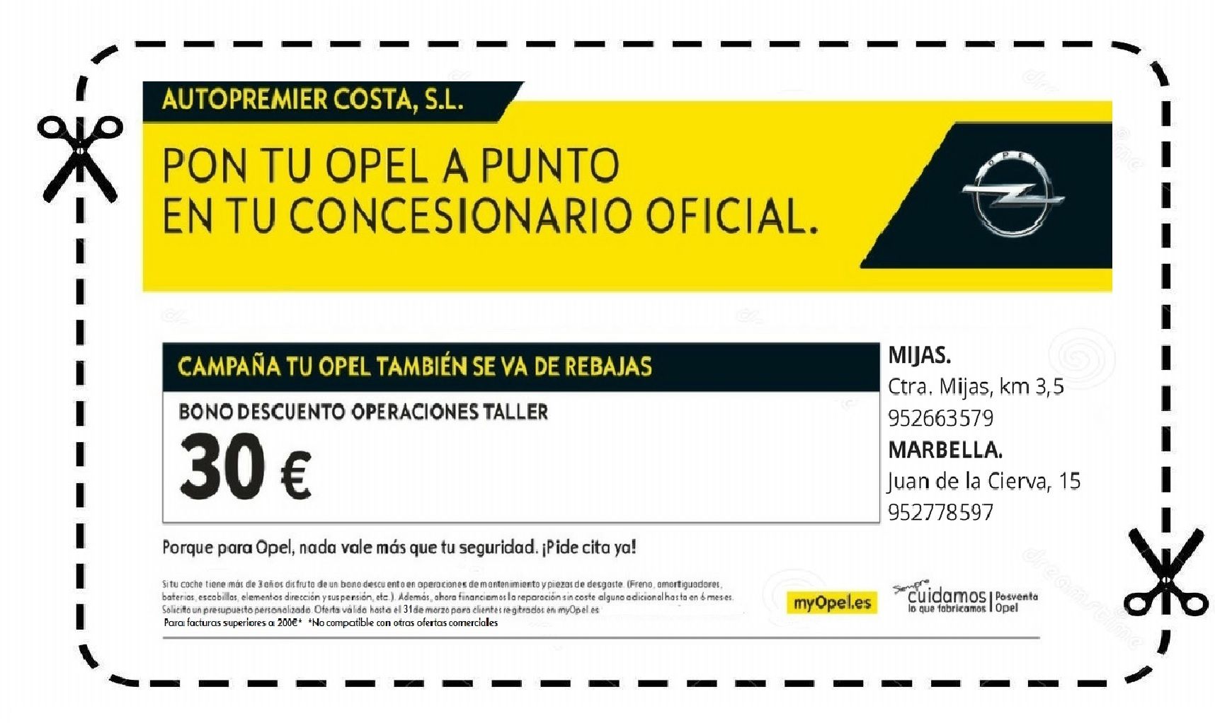 Tu Opel se va de Rebajas Tu Opel se va de Rebajas