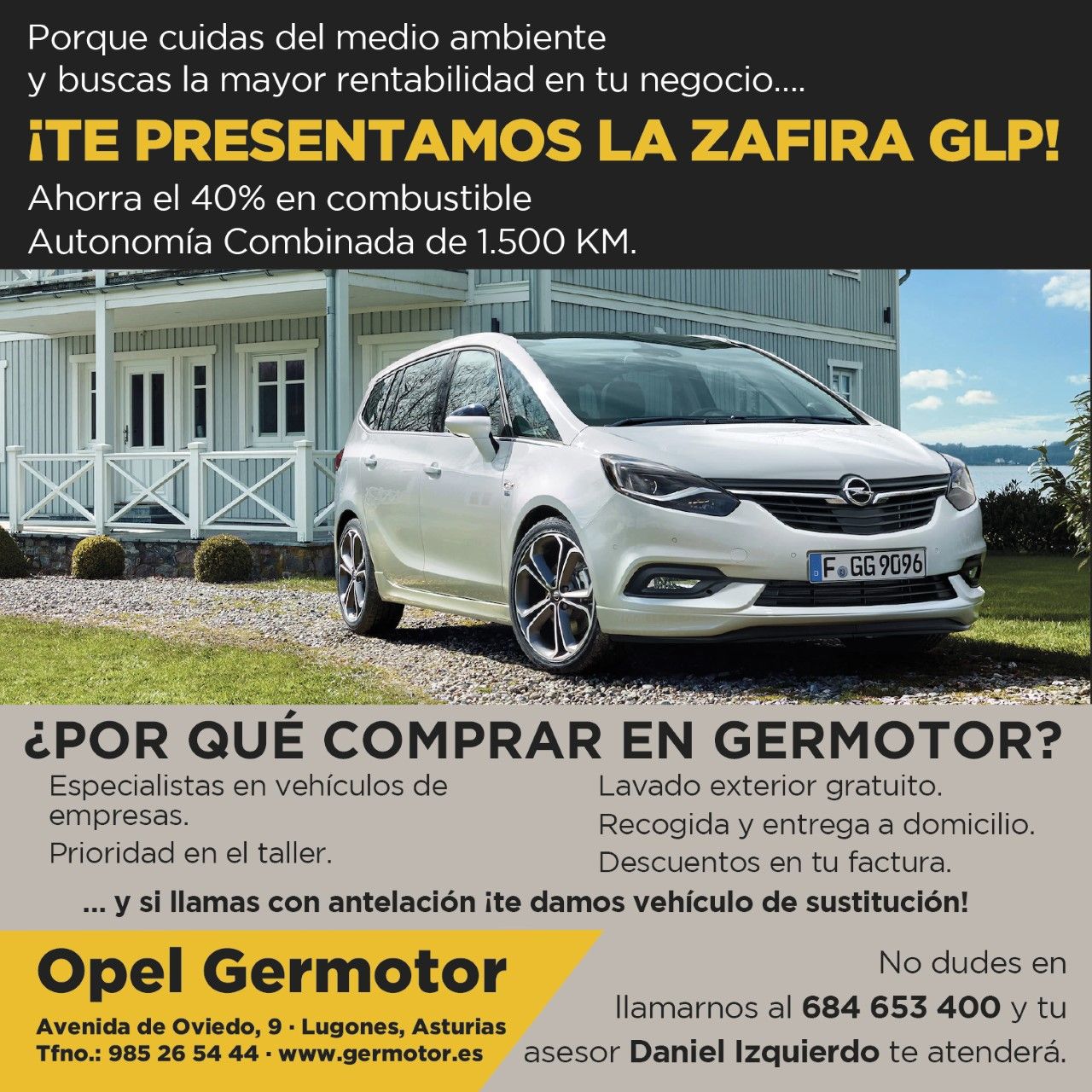 ¡TE PRESENTAMOS LA ZAFIRA GLP! ¡TE PRESENTAMOS LA ZAFIRA GLP!