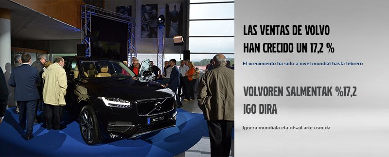 LAS VENTAS DE VOLVO CRECEN UN 17,2% LAS VENTAS DE VOLVO CRECEN UN 17,2%