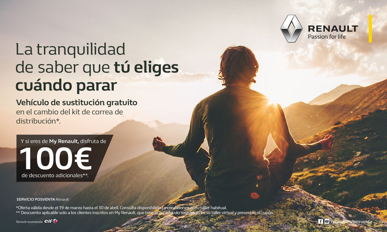 Oferta Kit de correa de distribución Renault Oferta Kit de correa de distribución Renault