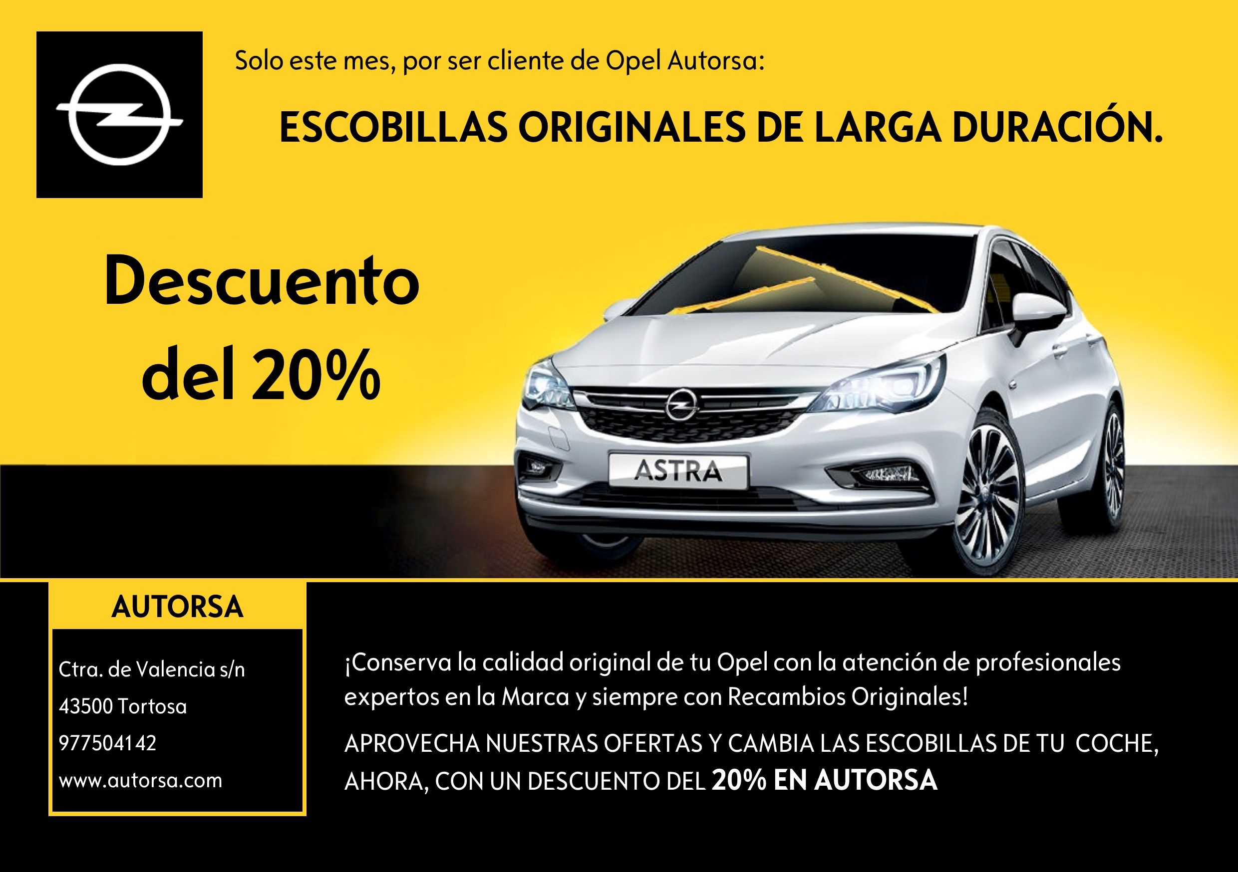 20% DTO. EN LIMPIAPARABRISAS 20% DTO. EN LIMPIAPARABRISAS