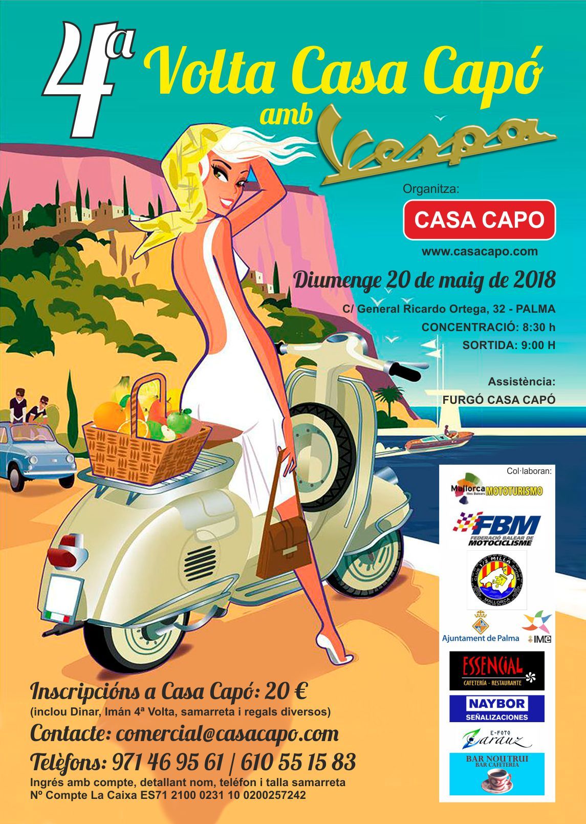 4ª VOLTA CASA CAPO AMB VESPA 20 DE MAIG DE 2018 4ª VOLTA CASA CAPO AMB VESPA 20 DE MAIG DE 2018