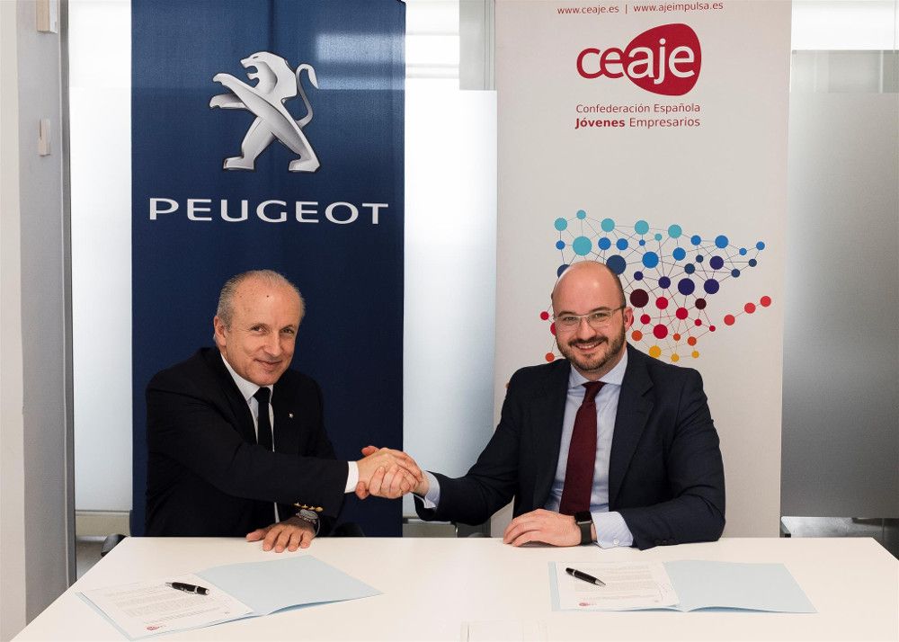 CEAJE y Peugeot prolongan su acuerdo de colaboración para facilitar la movilidad de los jóvenes empresarios CEAJE y Peugeot prolongan su acuerdo de colaboración para facilitar la movilidad de los jóvenes empresarios