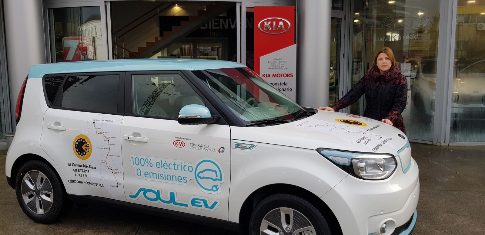 KIA SOUL 100% ELÉCTRICO UN PEREGRINO MÁS EN EL CAMINO A SANTIAGO KIA SOUL 100% ELÉCTRICO UN PEREGRINO MÁS EN EL CAMINO A SANTIAGO