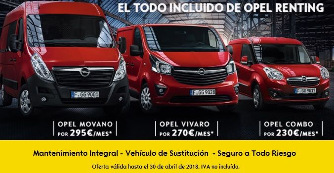 RENTING OPEL PARA VEHÍCULOS COMERCIALES RENTING OPEL PARA VEHÍCULOS COMERCIALES