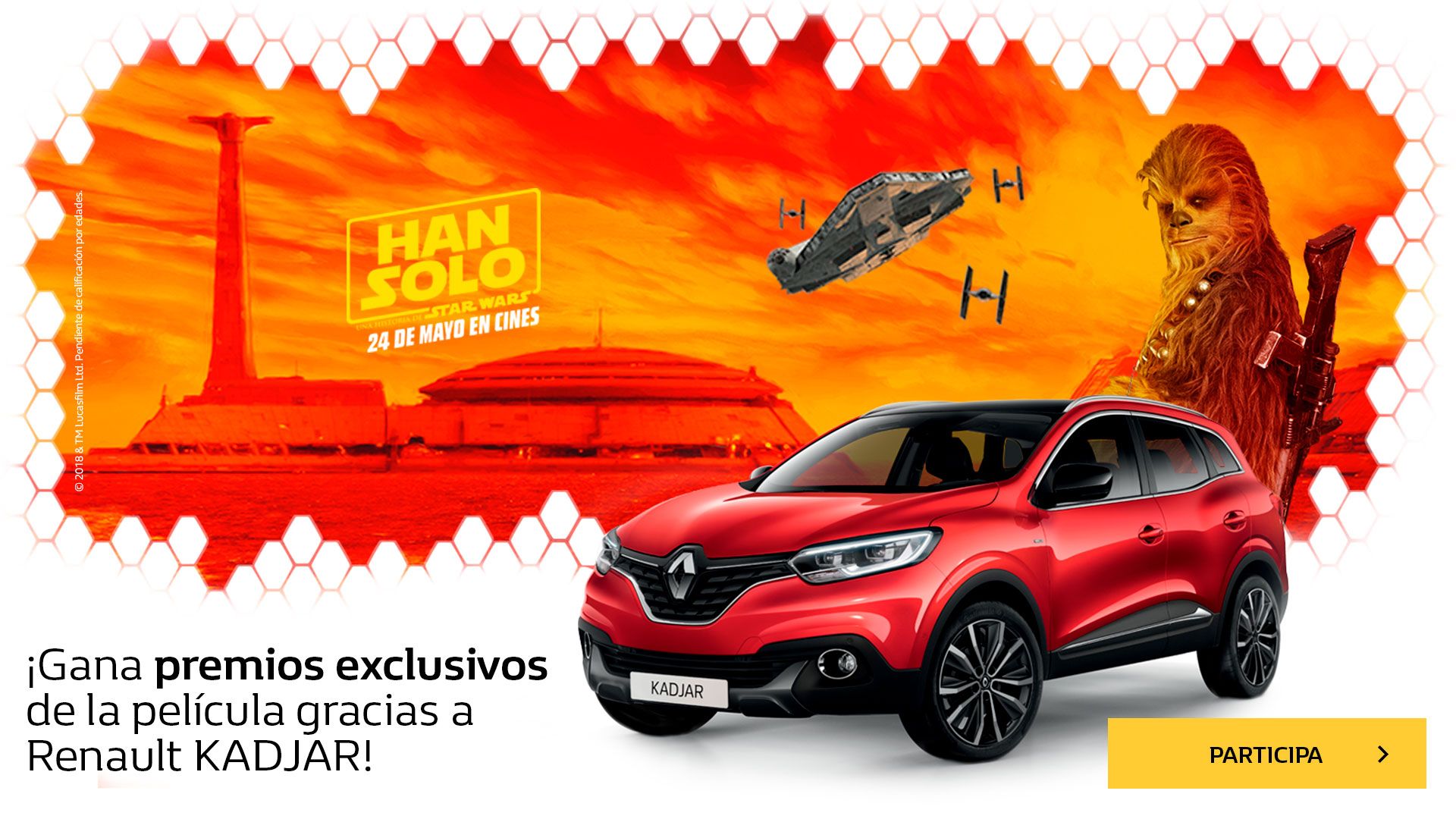 ¡GANA PREMIOS EXCLUSIVOS DE LA PELÍCULA GRACIAS A RENAULT KADJAR! ¡GANA PREMIOS EXCLUSIVOS DE LA PELÍCULA GRACIAS A RENAULT KADJAR!