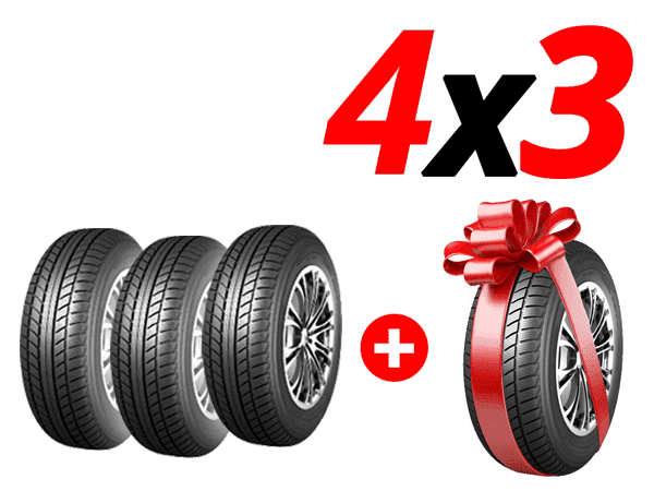 Paga 3 Neumáticos y te regalamos el 4º Paga 3 Neumáticos y te regalamos el 4º