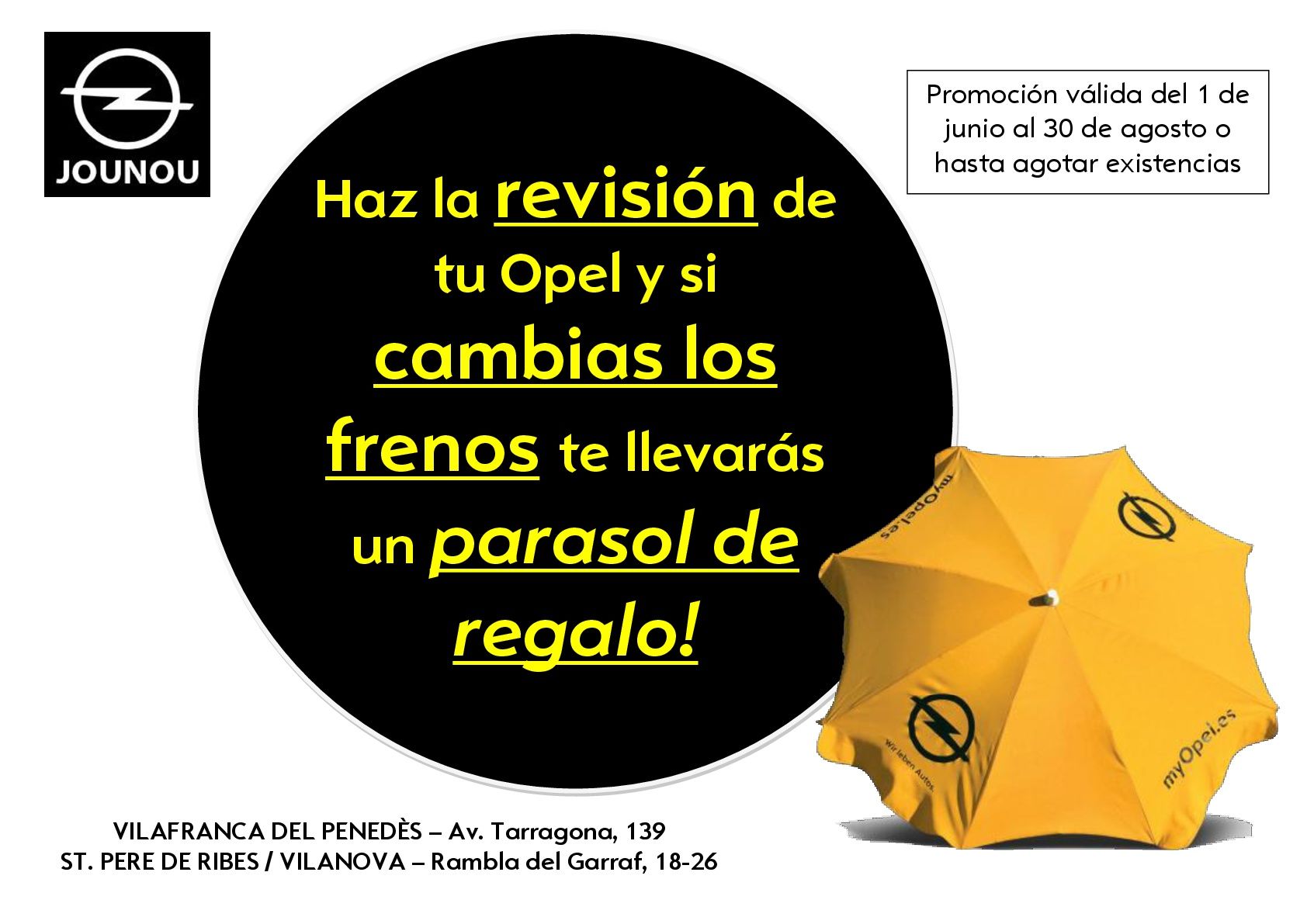 OPEL: REVISIÓN Y FRENOS CON REGALO! OPEL: REVISIÓN Y FRENOS CON REGALO!