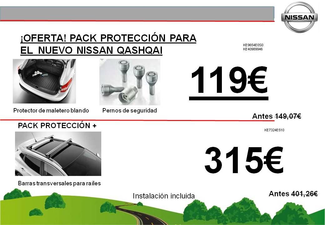 ¡OFERTA PACK PROTECCION NUEVO NISSAN QASHQAI - 119€ ¡OFERTA PACK PROTECCION NUEVO NISSAN QASHQAI - 119€