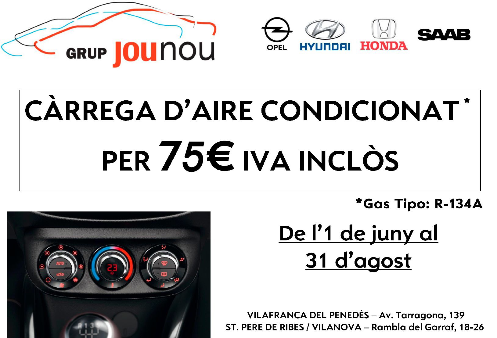 GRUP JOUNOU: CÀRREGA D' AIRE CONDICIONAT AL MILLOR PREU! GRUP JOUNOU: CÀRREGA D' AIRE CONDICIONAT AL MILLOR PREU!