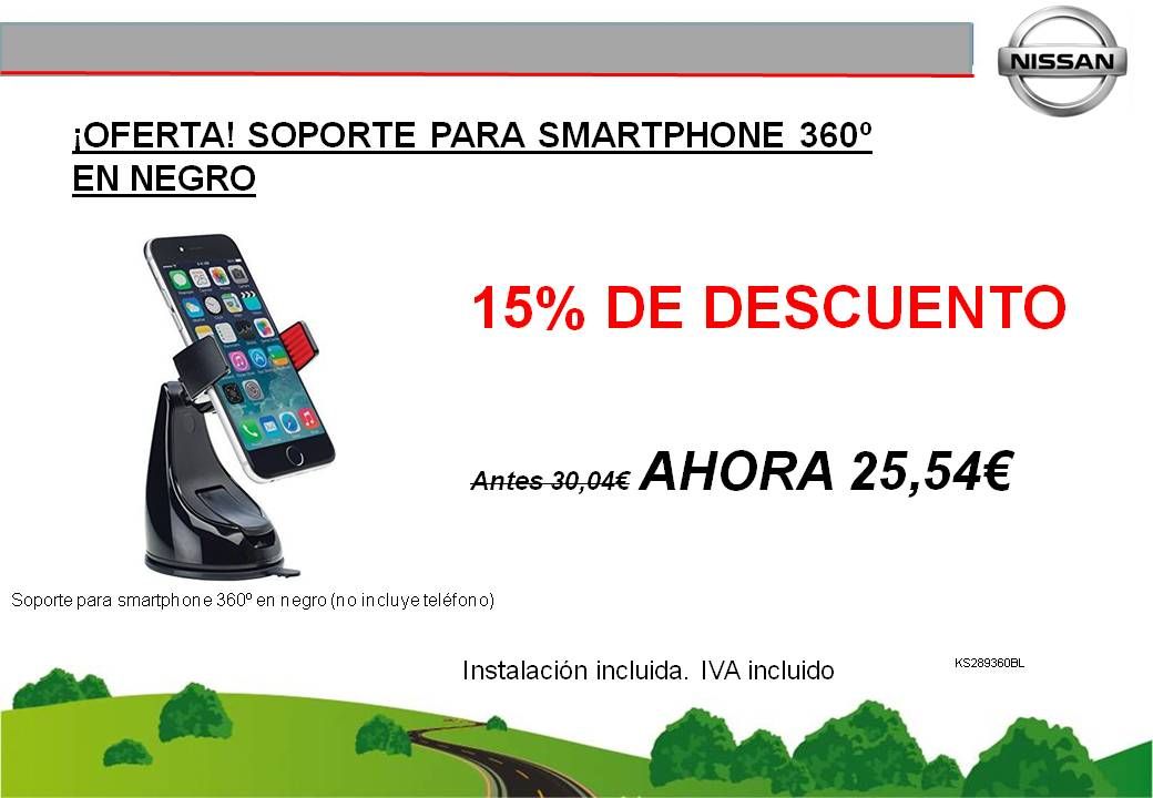 ¡OFERTA! SOPORTE PARA SMARTPHONE 360º EN NEGRO - 25,54€ ¡OFERTA! SOPORTE PARA SMARTPHONE 360º EN NEGRO - 25,54€