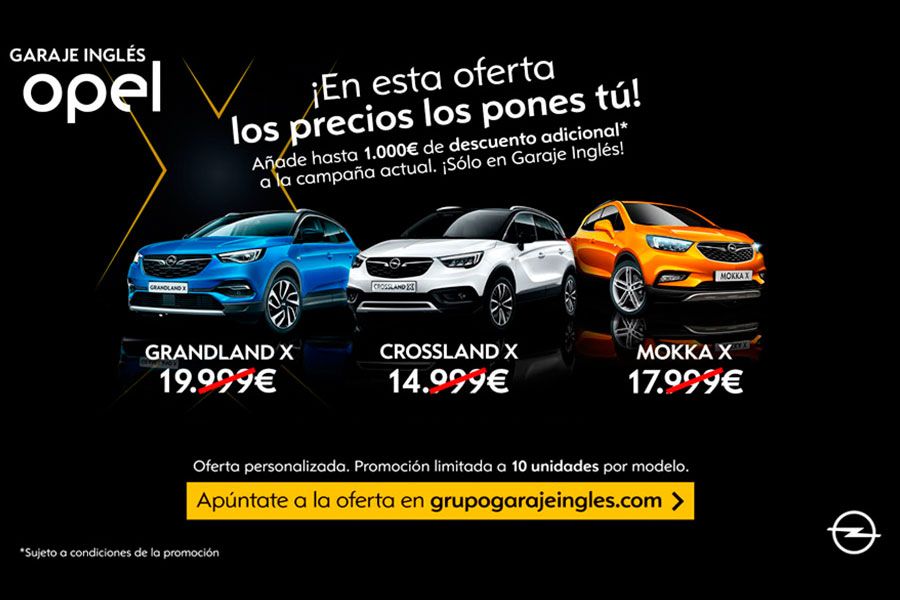 1.000€ de descuento adicionales en todos nuestros SUV de gama X 1.000€ de descuento adicionales en todos nuestros SUV de gama X