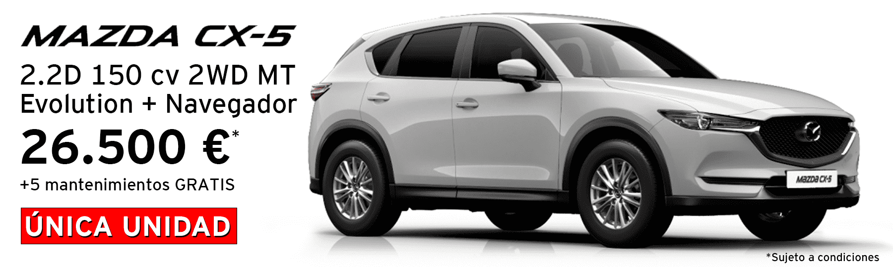 Nuevo Mazda CX5 2.2d 150 cv 2WD MT Evolution + Navegador Nuevo Mazda CX5 2.2d 150 cv 2WD MT Evolution + Navegador