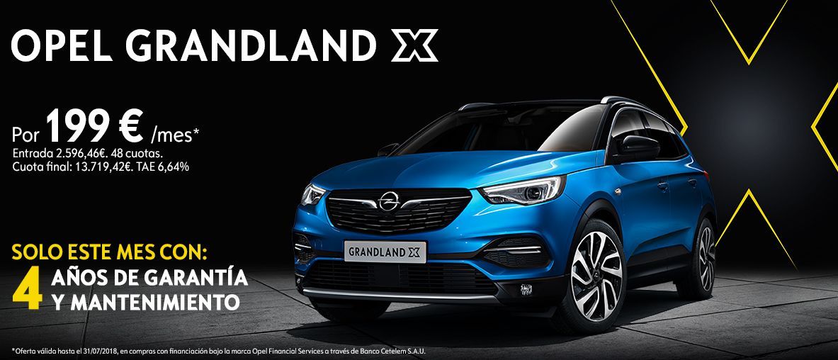 Nuevo OPEL Grandland X por 199€/mes Nuevo OPEL Grandland X por 199€/mes