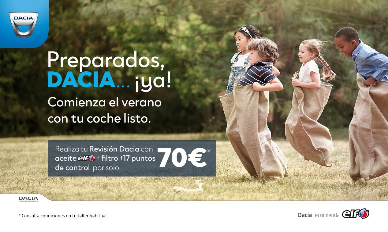 Revisión Dacia con cambio de aceite ELF Revisión Dacia con cambio de aceite ELF