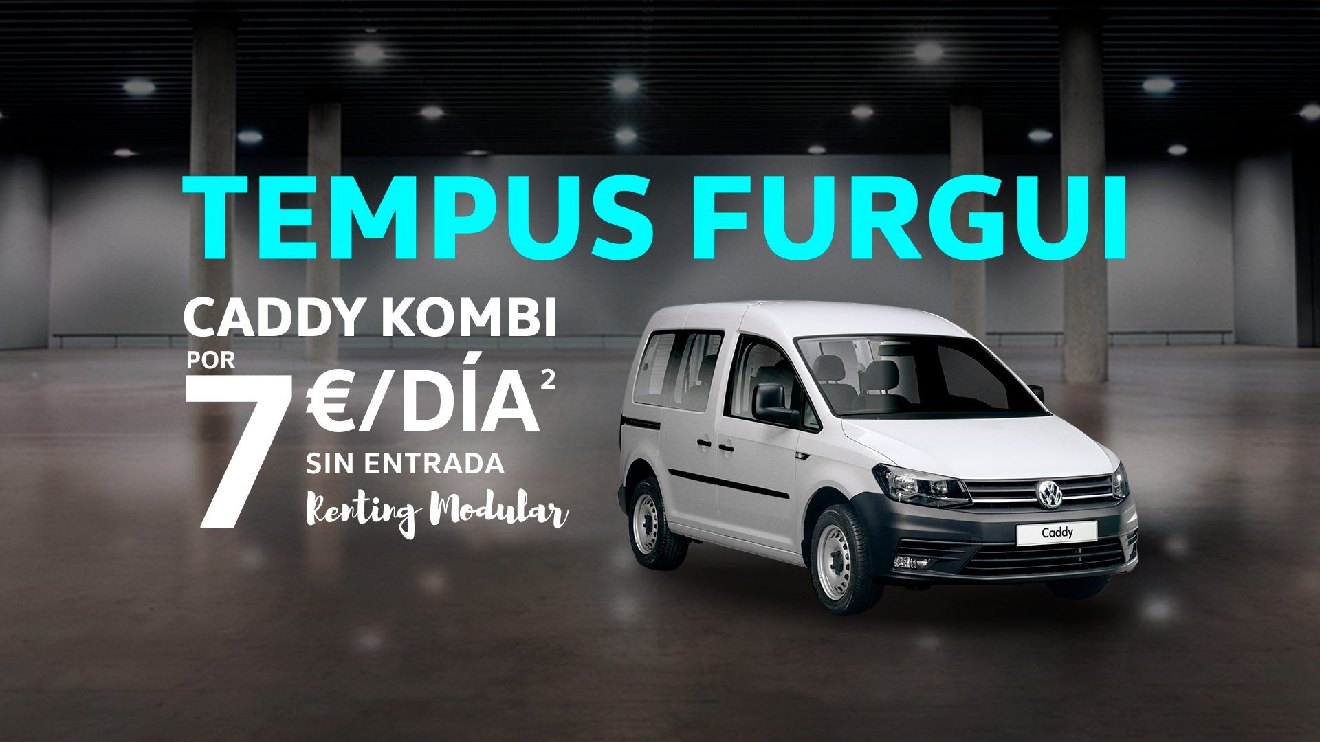 VW Caddy y VW Caddy profesional desde 7€ al día VW Caddy y VW Caddy profesional desde 7€ al día